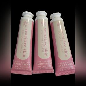 3pc Bath & Body Works Sensitive Skin  Colloidal Oatmeal Hand Cream Set
